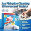 Jue Fish Rohrreinigung Brausetabletten Spüle Toilette Verstopfung lösen und ölige Rückstände auflösen, schnell desodorieren und erfrischen 10 Stück