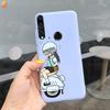 For Honor 9X Pro RU Case Cute Cartoon Cool Black Pink Silicone Back Cover For Huawei Honor9X Honor 9X Pro 9XPro 4G Phone Case
