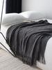 Nordic Knitted Bed Runner & Throw Blanket - Soft Fabric, Decorative Scarf for Bed or Sofa