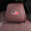 2Pc Car Styling Neck Pillowcase Leather Headrest Storage Cover For Seat FR Ibiza Altea Leon Cupra Alhambra Arosa Car Accessories I6