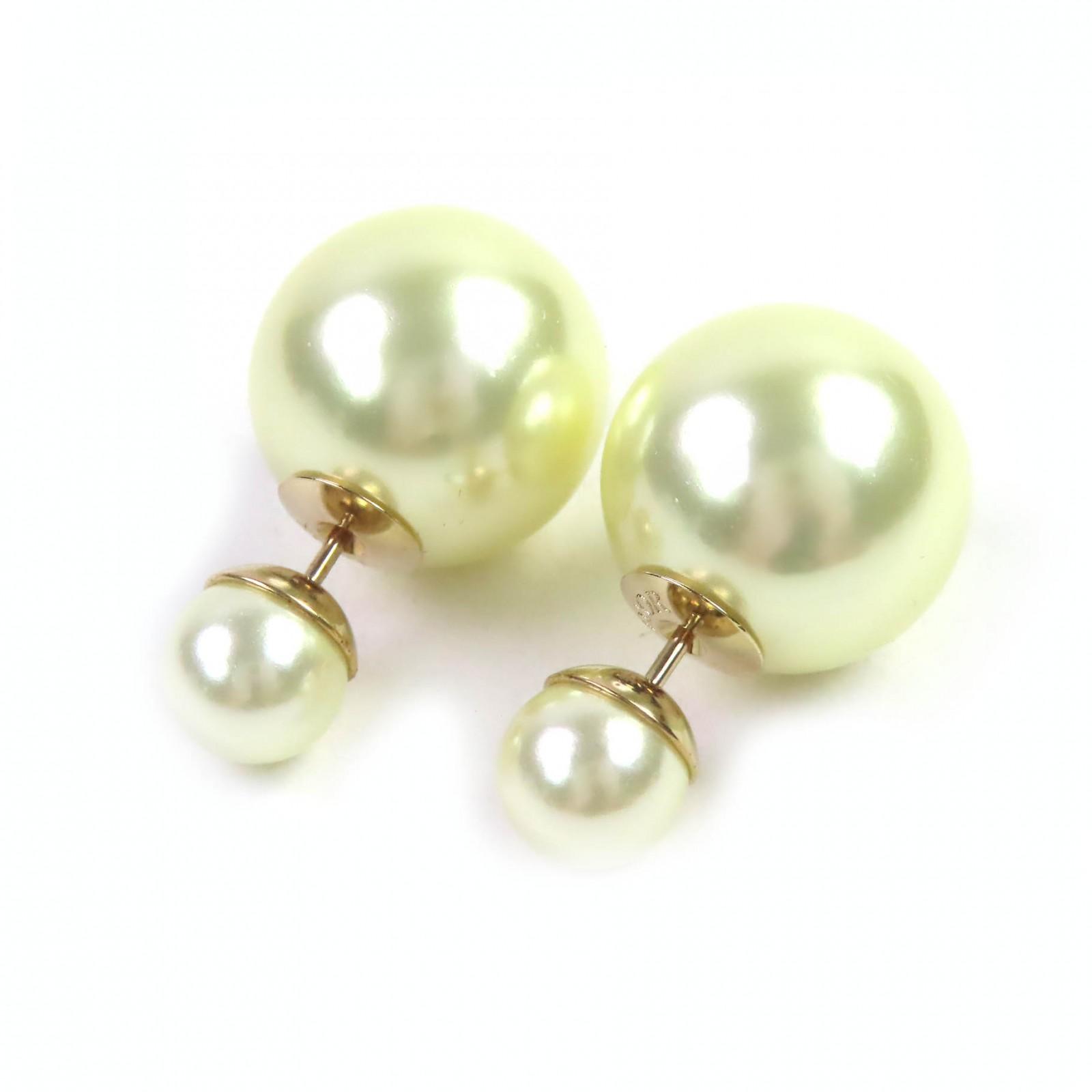 

DIOR Pierce Tribales Fake pearl White Gold Fake pearl Women E0078MIDRS Used