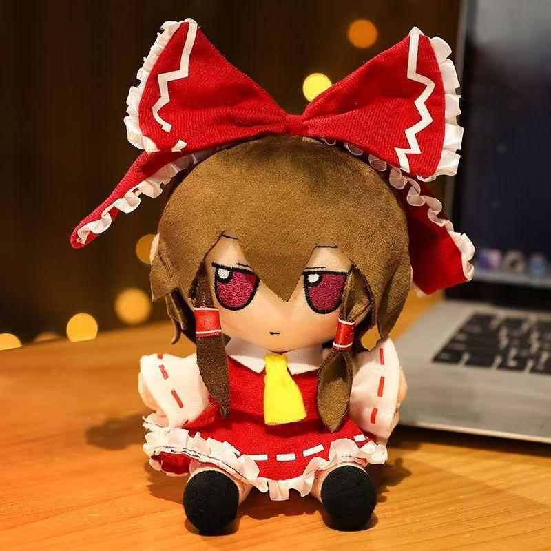 Hakurei Reimu Plush Doll Cute Cartoon Stuffed Toy For Collectors And Kids