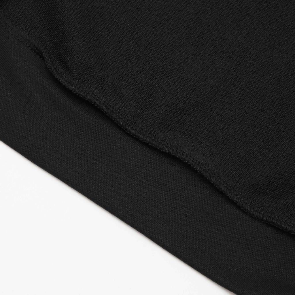 Puma סווטשירט צווארון עגול עם לוגו אותיות מודפס בצבע אחיד נשים טופים שחור 585259-61