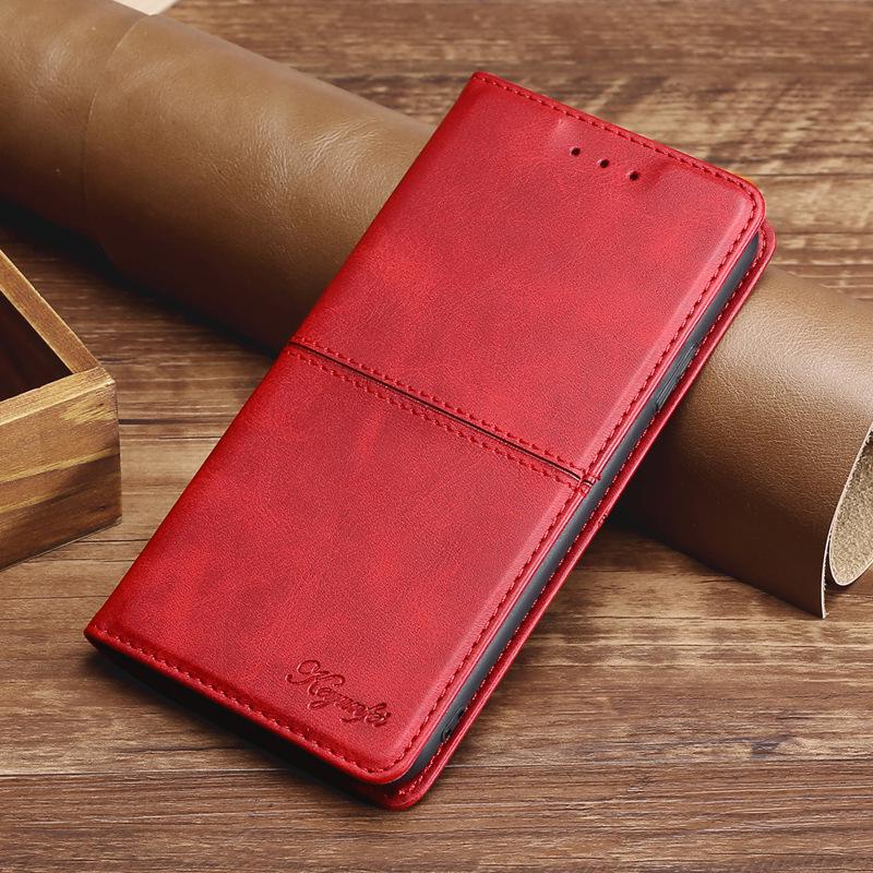 

Xiaomi 17 Ultra Card Slot & Xiaomi 13 Business Cowhide Leather Phone Case Xiaomi 15T 5G красный