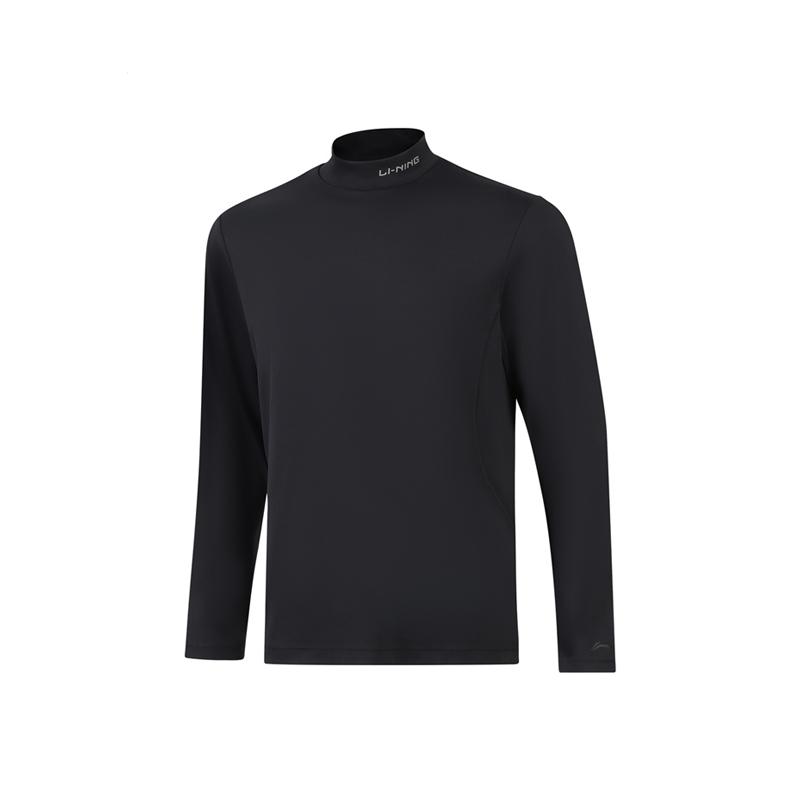 

Li-Ning Однотонная Простая Повседневная Фитнес Быстросохнущая Футболка с Длинным Рукавом Пуловер с Полувысоким Воротником Мужские Топы ATLV349-1 S