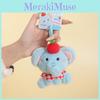 Apple Elephant Plush Keychain With Pp Cotton Filling For Backpack Decor Gift Special Characters Included