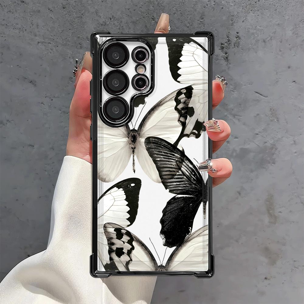 Case for Samsung Galaxy S25 S21 Plus S23 S25Edge S22 Ultra S20 FE S24 Phone Cover Creative Butterfly