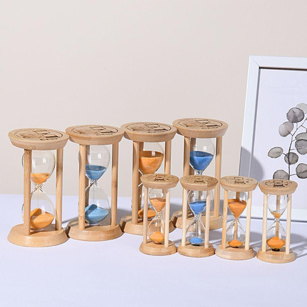Productivity Tool Wooden Frame Sand Timer 5 Minute Vintage Style Sand Hourglass 3 Minute Sand Clock Office Decor