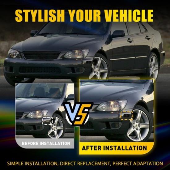 2Pcs Front Bumper Side Smoked Marker Signal Lights For Scion XA Base 2004-2006