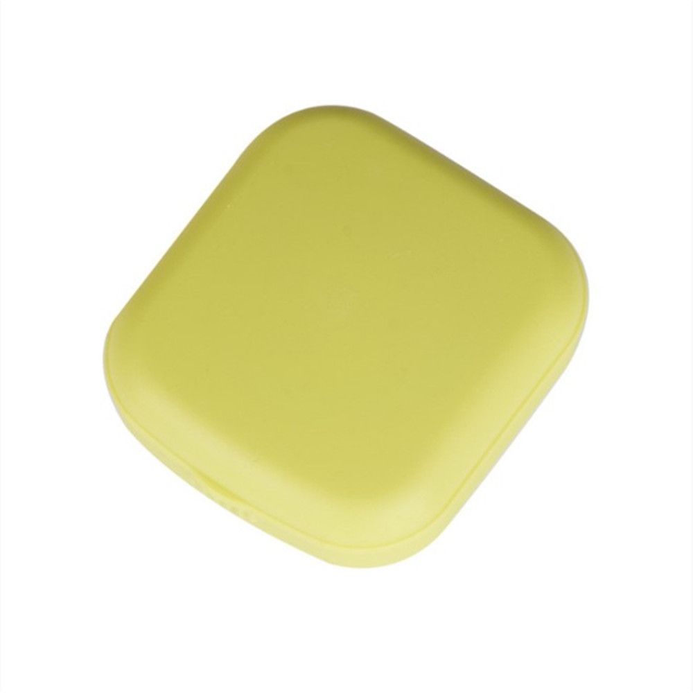 Kit Travel Lovely Container Mini Square Contact Lens Case Contact Lenses Box with Mirror