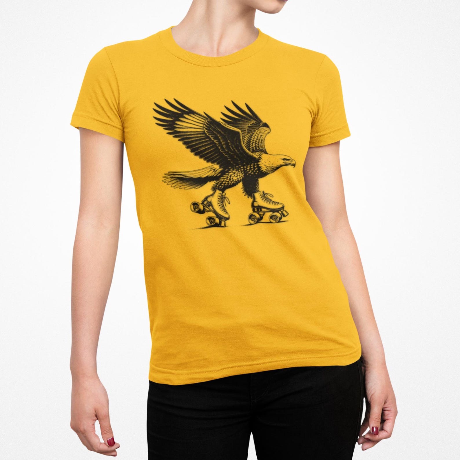 Rollerskating Eagle, patriots on Roller skates M