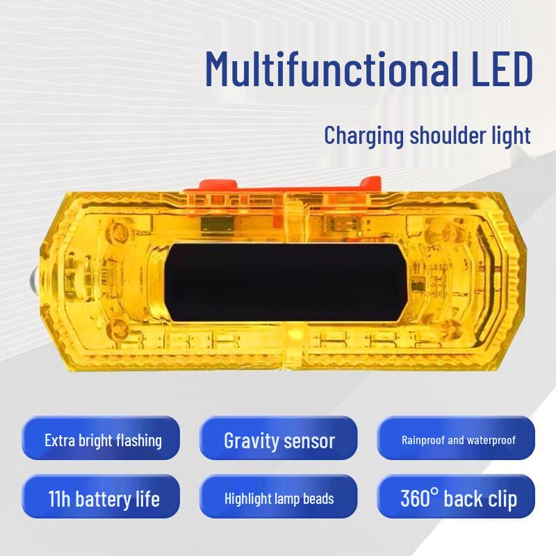 LED Rechargeable Safety Shoulder Light