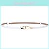 Dress Belt Leather Womens Alloy Clasp Smooth Fashion Formal Decoration Wear
