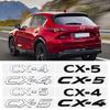 1 szt. 3D ABS Metalowa Naklejka z Logo Emblematem na Tylną Klapę Bagażnika Samochodu Dla mazda Axela Atenza CX-3 CX-5 CX-8 MS demio MPS 3 6 pcnrm24