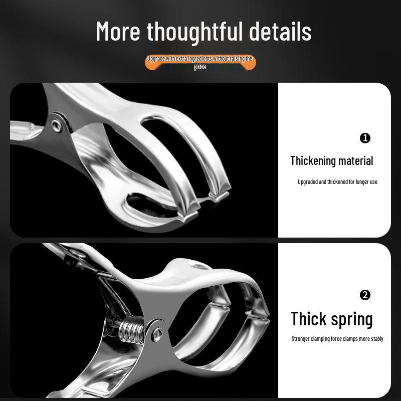 Stainless Steel Windproof Clips - Large Multifunctional Clothes Drying and Clamping Clips