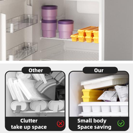 Ice Cube Mold French Fries Ice Tray for Freezer BPA Free Creative Popsicle Maker Magnetic DIY Kitchen Tools