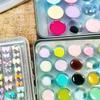 High Transparent Nail Art Nail Color Palette Or Gel Polish Pallet Mixing Drawing Paint Plate Pad Manicuring Display Showing