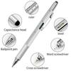 Multi-function 6 In 1 Tool Ballpoint Pen Screwdriver Level Touch ScreenTouch Capacitive Phone Touch Screen Stylus Pen