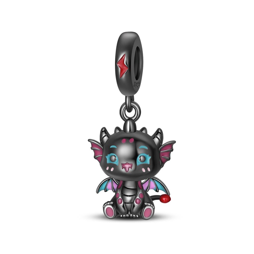 Lucky Clover Charms Bead Original Copper Inlaid Blue Zirconium Cute Pets Pendants Fit Bracelet Jewelry Lover Gift