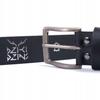 Wild DźINS men's leather belt black genuine grain leather Size 125 cm