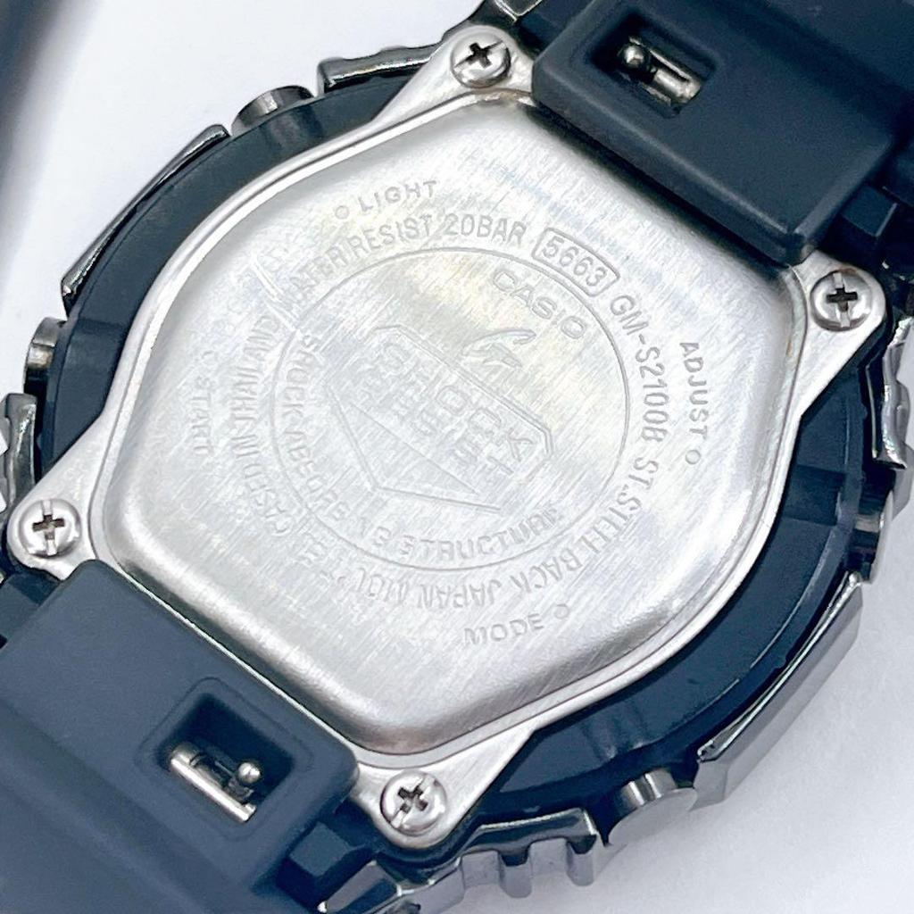 Used New battery G-SHOCK GM-S2100B Gray Unisex Mid-size