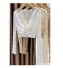 [Pro Dance] ProDance Brown Ballet Tops Adults Mesh Twisted Chest