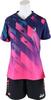 JUIC Table Tennis Game Shirt Galaxy-J J.T.T.A (Japan Table Tennis Association) Approved Women's Navy Pink (NP) XL 5660