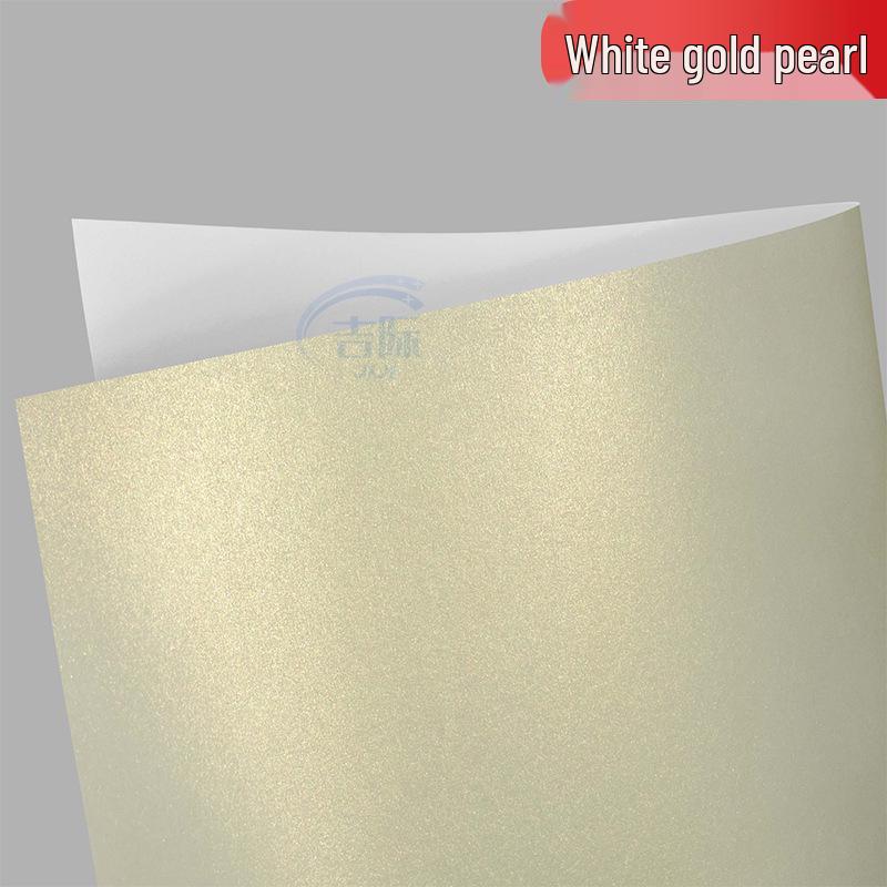 A4 Pearlescent White Gold Adhesive Label for Custom Laser Printing Pearlescent White Gold A4 (20 sheets)
