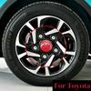 4pcs 60mm Car Tyre Wheel Center Hub Cap Badge For Toyota C-hr Prado Rav4 Yaris Hilux Prius Avensis Corolla Camry Accessories