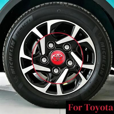 4pcs 60mm Car Tyre Wheel Center Hub Cap Badge For C-hr Prado Rav4 Yaris Hilux Prius Avensis Corolla Camry Accessories