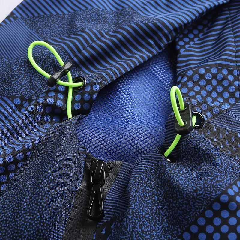 Men Jacket High Quality Fashion Camouflage Stripe Autumn Running SportWear Jackets Thin Hooded Windbreaker Outdoor Jackets Coats