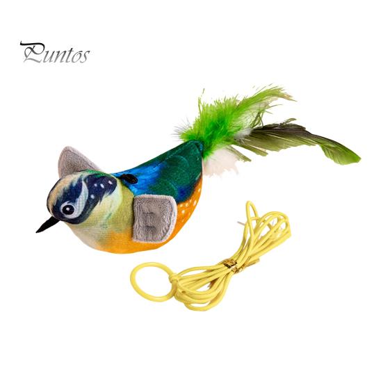 

Игрушка для кошек «Щебечущая птица», интерактивная симуляция, электрическая птица, активируемая прикосновением, плюшевая птица, дразнилка для кошек и собак, живущих в помещении D