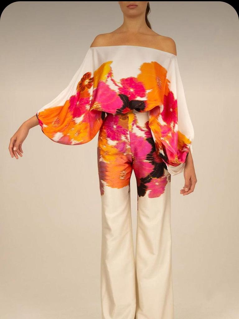 2024 Summer Women's Wide-Leg Long Pants Set - Slimming Casual Two-Piece Outfit