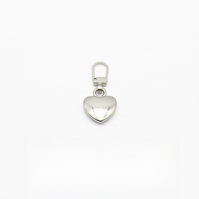 Tirazip in Metallo a Forma di Cuore per Cucito Fai da Te e Riparazioni