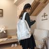 Schoolbag New Korean Star Print Ins Niche Schoolbag for Female Middle School Students High Value Large Capacity Lightweight Backpack