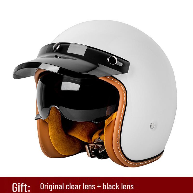 Best-Selling 3/4 DOT Motorcycle Helmet for Men & Women – Retro Scooter/Moped/Cruiser Style