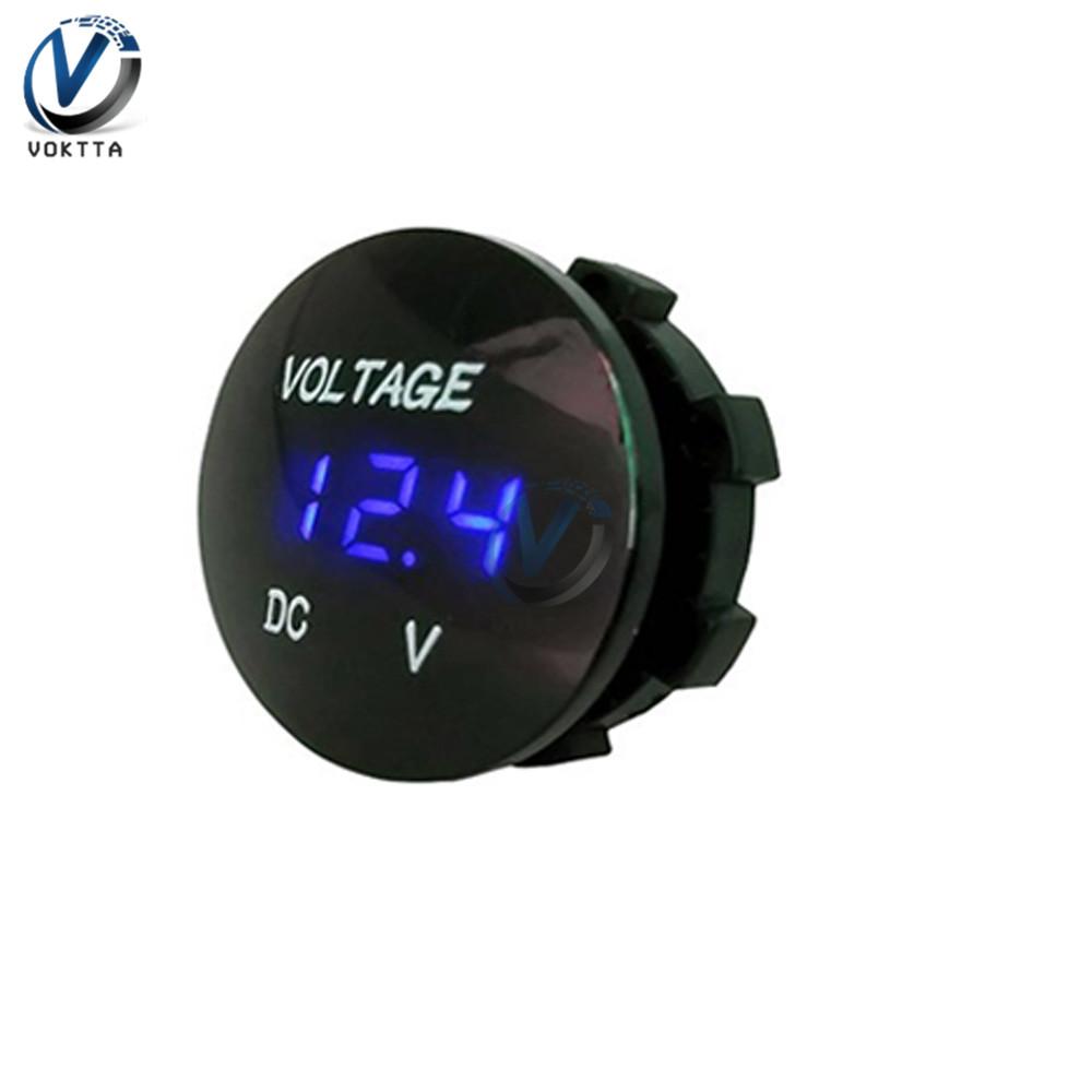 DC 5V-48V LED Digital Voltmeter Ammeter Car Motocycle Voltage Current Meter Volt Detector Tester Monitor Panel Display Voltmeter