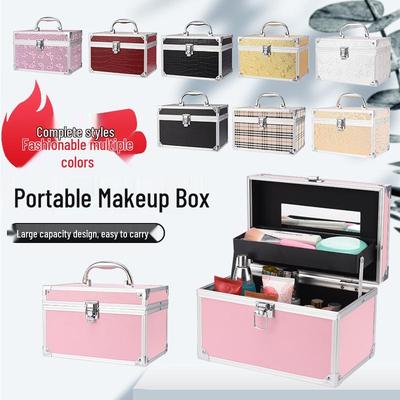 Professioneller Aluminium Make-up- und Nailart-Koffer - Werkzeugkiste und Fußbad-Aufbewahrung