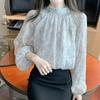 Navava Vintage Pearl Point Long Sleeve Blouse Nb2829