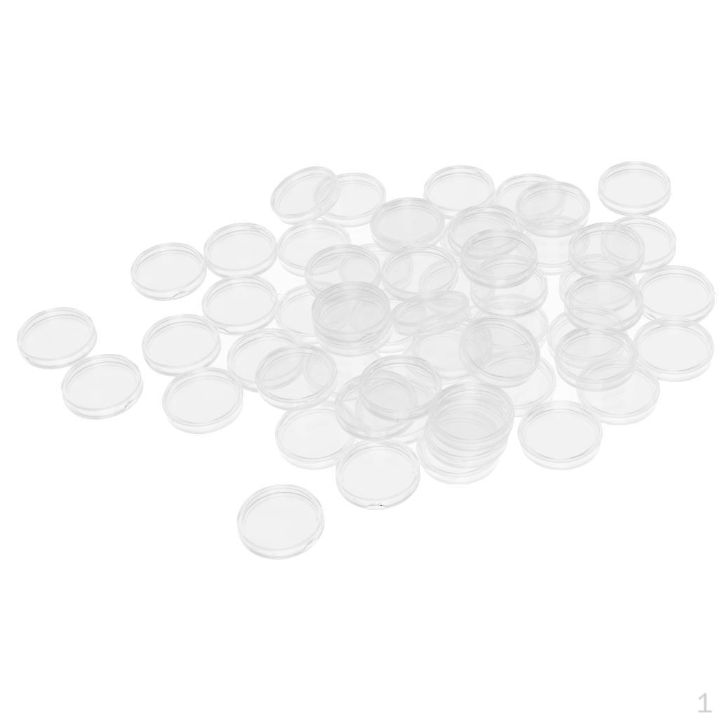 100 Coin Case Box Transparent Coins Container Gift