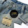 TIDEWORD Denim Pants, Distressed Jeans, Wide-Leg Pants, Baggy Pants, Loose Fit, Plus Sizes, Spring, Summer, Fall, Winter (PSNZK01-Light Blue, 3XL)