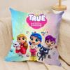 Anime True RRainbow KingdomS Cushion Cover Silky Short Plush Invisible Zipper Dustproof Sofa Pillow Case For Home Decor