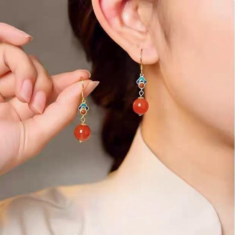 Orecchini Pendenti Rotondi con Perle Retrò e Raffinati - Orecchini Eleganti e di Nicchia per Le Petite.