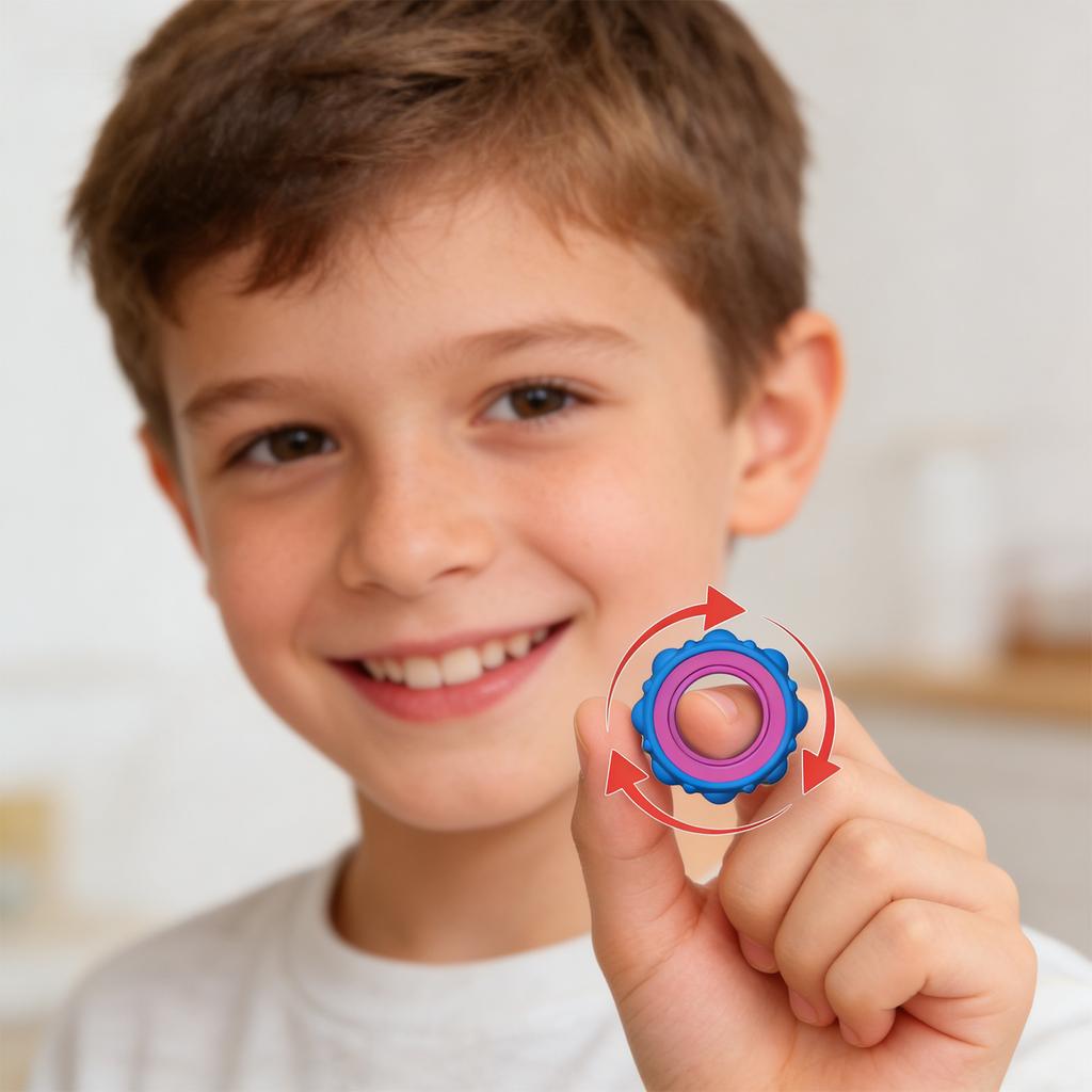 Sensory Rings 12 Pack, Relaxing Toy For Kids & Adults, Calming Accessory For Stress Relief