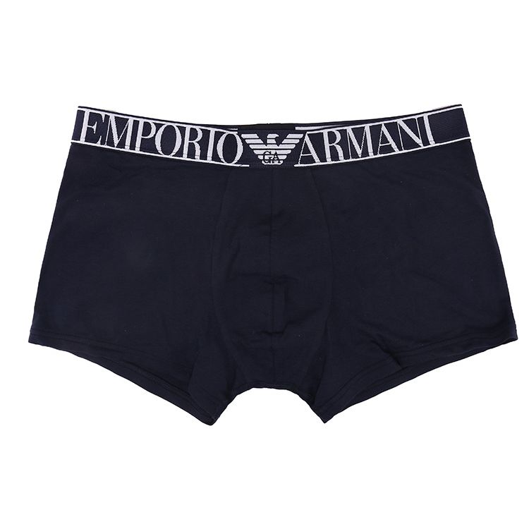 Emporio Armani SS21 Logo Letter Boxer Shorts 2-Pack Men bottoms Dark-Blue 111769-1P720-27435 M