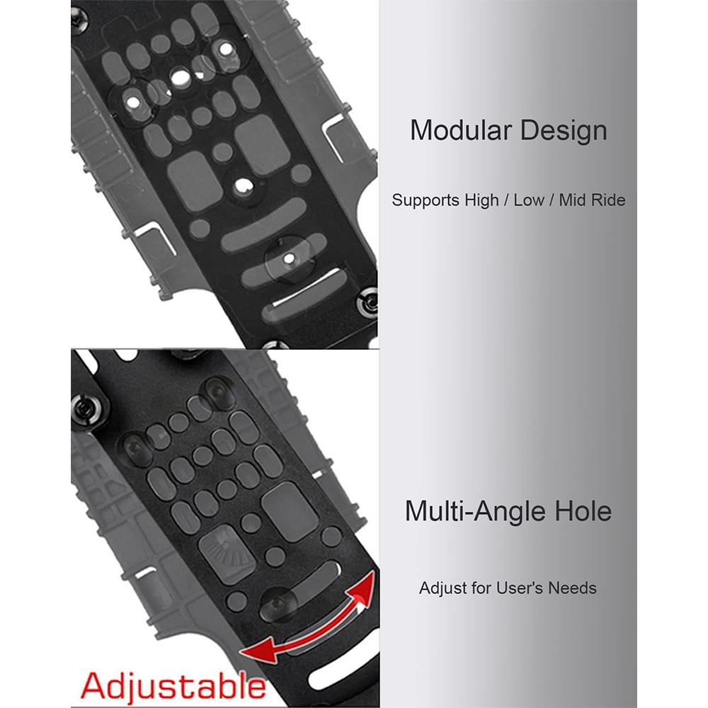 Taktischer Metall Modular Pistolenholster Adapter Kompatibel QLS Plattform Holster Oberschenkelband Jagd Schnellzugriff Zieh-Adapter