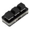 3 Key   Keypad USB Mechanical Gaming Keyboard RGB Customized Programmable Keypad with Red   for   Work