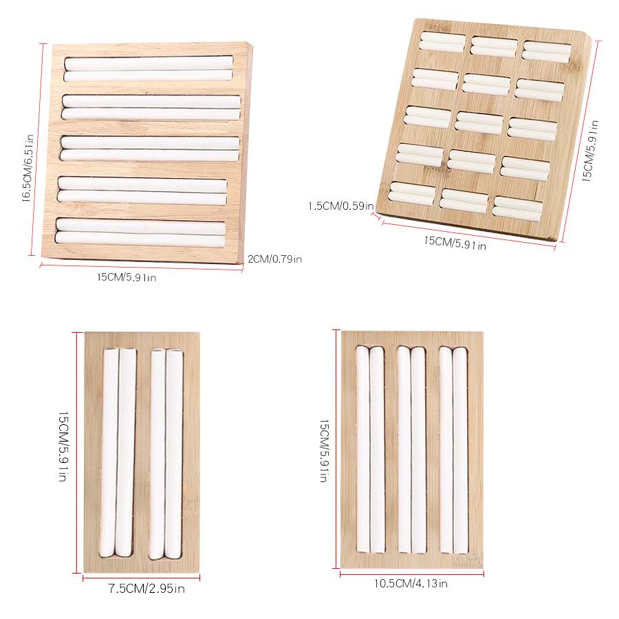 1pc, Ring Earrings Wooden Display Tray Jewelry 100 Ring Earrings Tray Display Tray Counter Storage, Size: Diameter: 5.9in