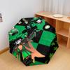 Green Jester Collage Automatic Umbrella - Suitable Travel Outdoor Portable Umbrella Birthday Gift Daily Essentials