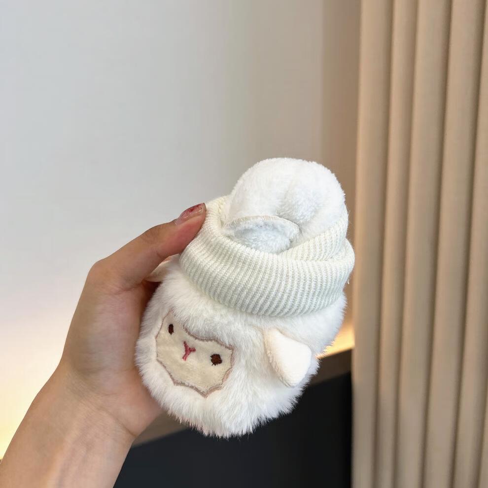 Unisex Baby Fleece Soft Sole Shoes for Autumn/Winter (0-1 Year)